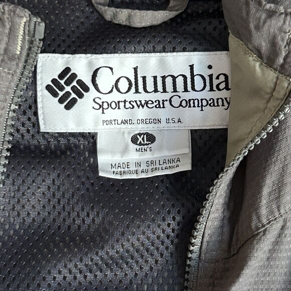 Columbia Men's Jacket Size XL Sportswear Jacket Hoodie Gray Outdoors Fishing - Picture 2 of 16